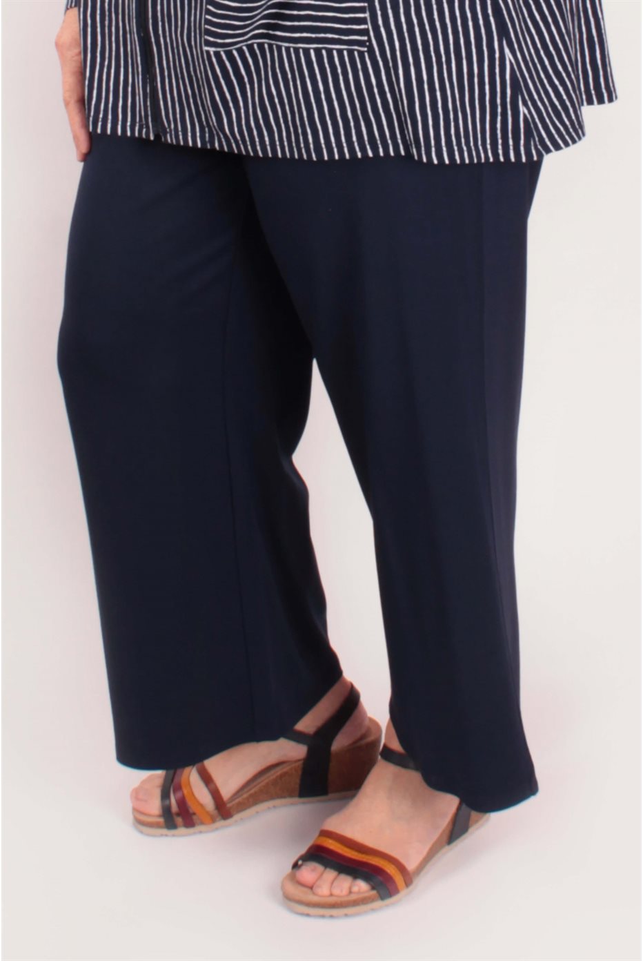 Pantalon à cheville bleu marin